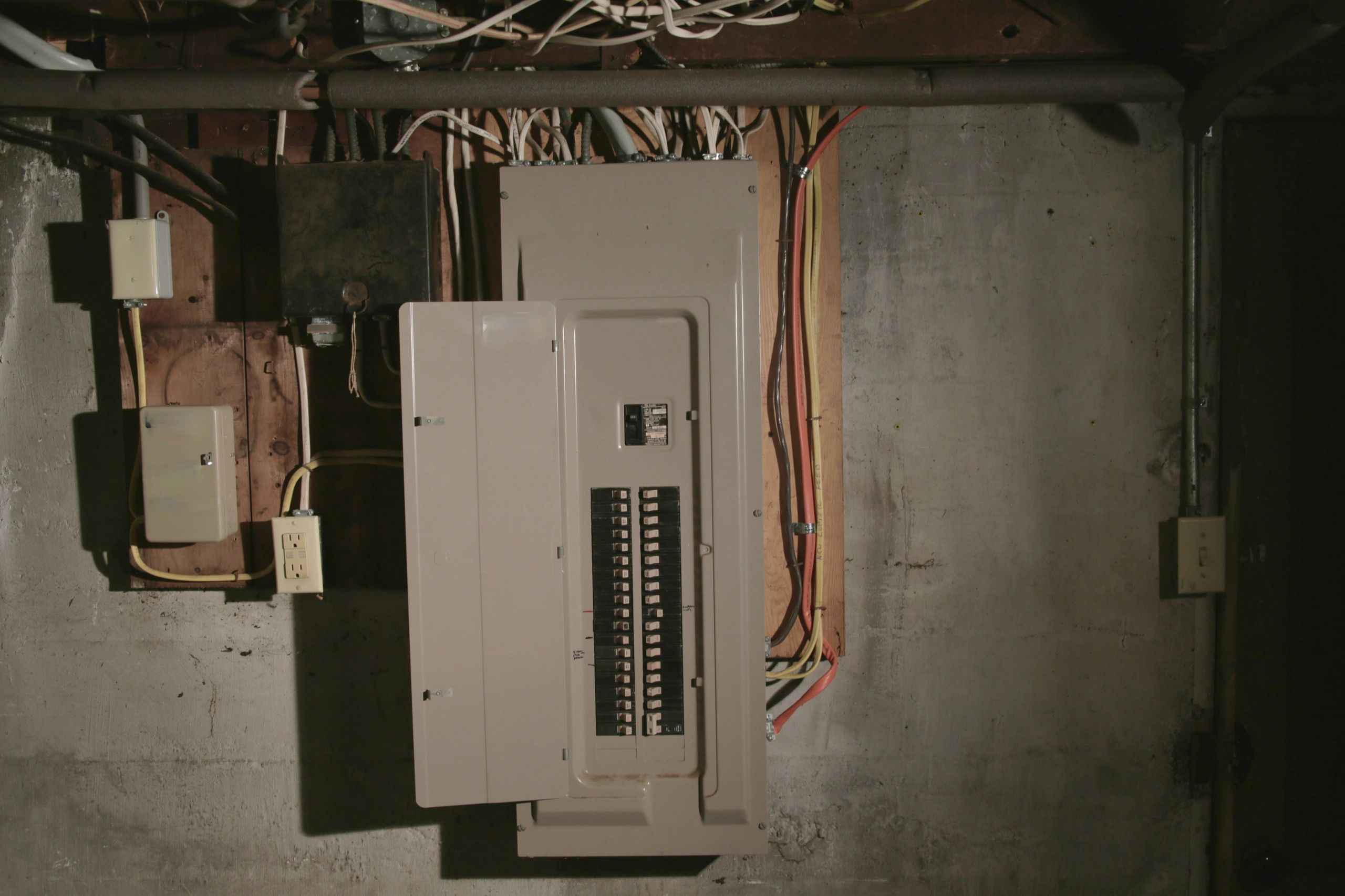 Residential breaker panel ready for upgrade work